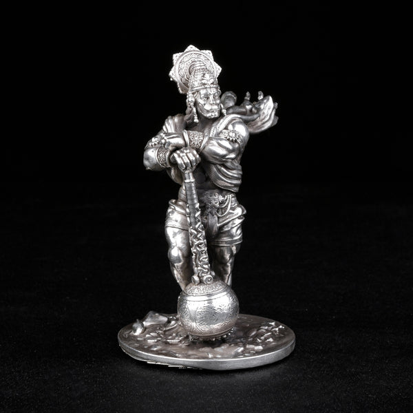 Bahubali Hanuman Silver(25 - 30 Grams Pure Silver)