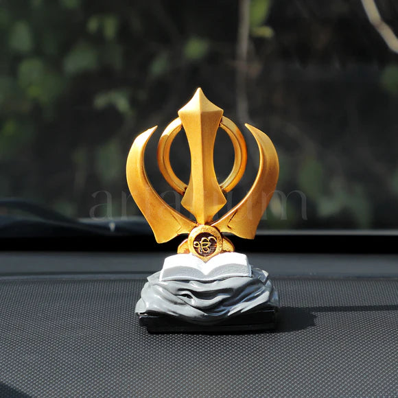 Khanda Sahib for Car Dashboard