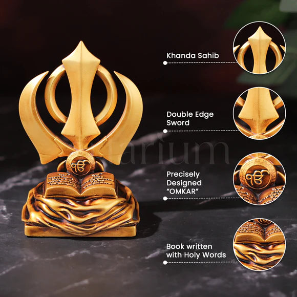 Khanda Sahib for Car Dashboard