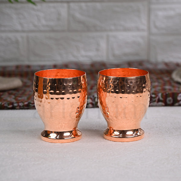 Hammered Campa Copper Glass