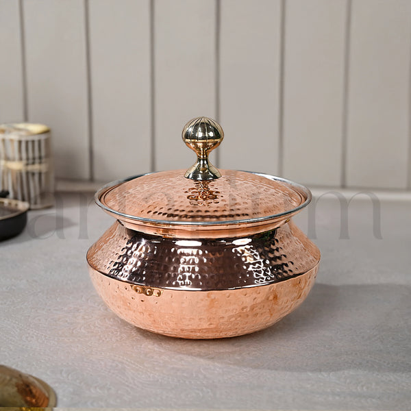 Copper Degchi with Lid