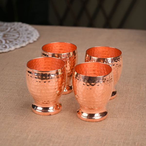 Hammered Campa Copper Glass