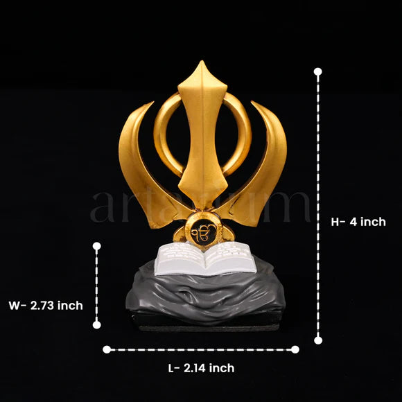 Khanda Sahib for Car Dashboard