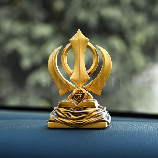 Khanda Sahib for Car Dashboard