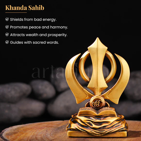 Khanda Sahib for Car Dashboard