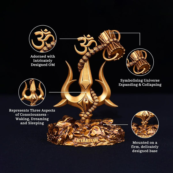 Lord Shiva Trishul With Damru