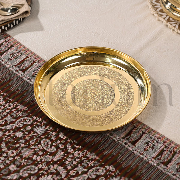 Brass Thali- Set of 5