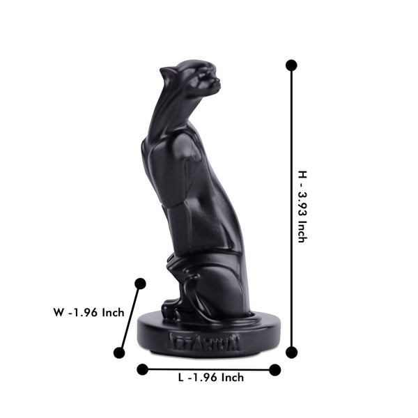 Sitting Panther Figurine Car Dashboard