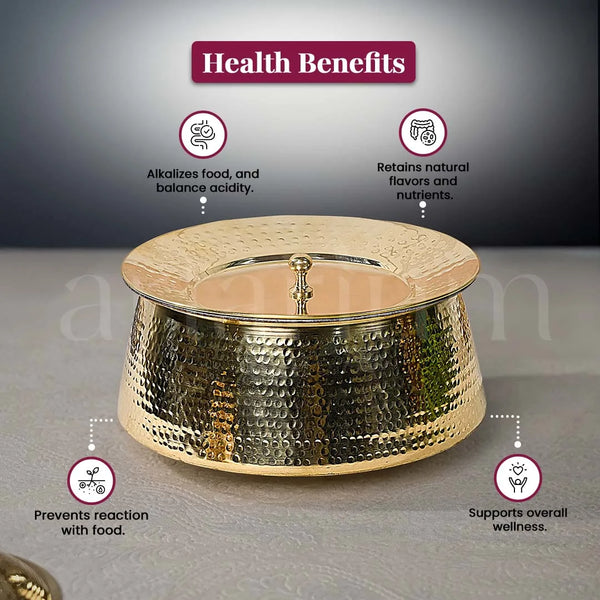 Hammered Brass Biryani Handi