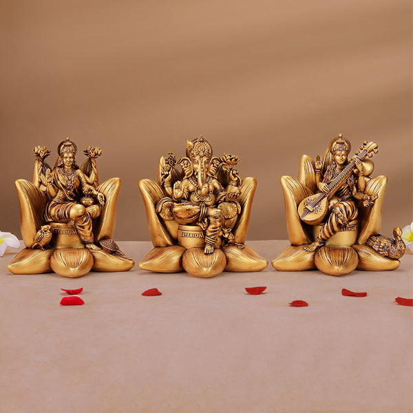 Laxmi Saraswati Ganesha Murti