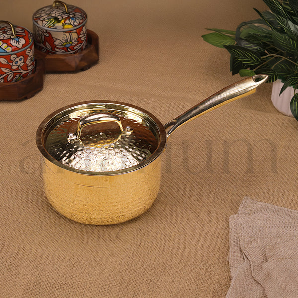 Brass Sauce Pan With Lid