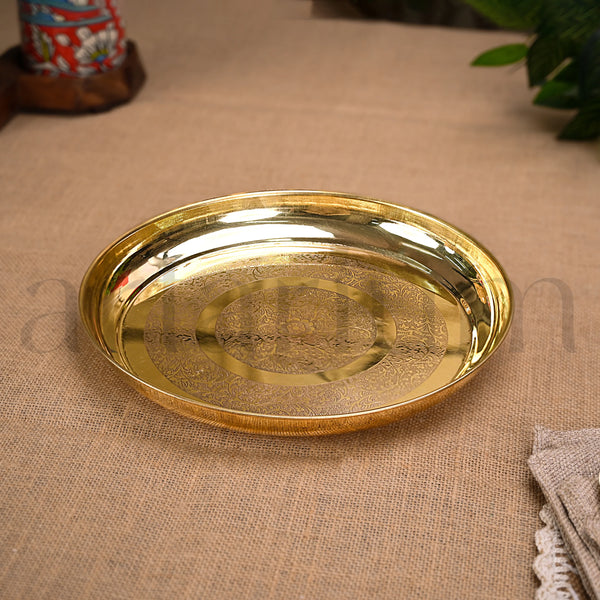 Brass Thali- Set of 5