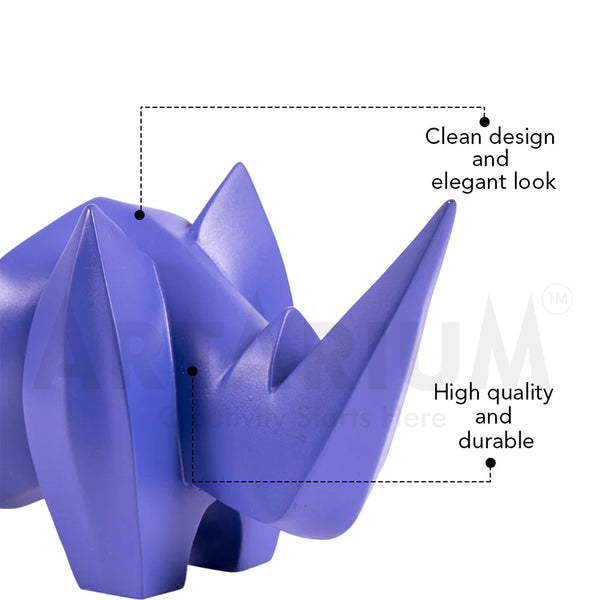 Abstract Art Rhino Figurine